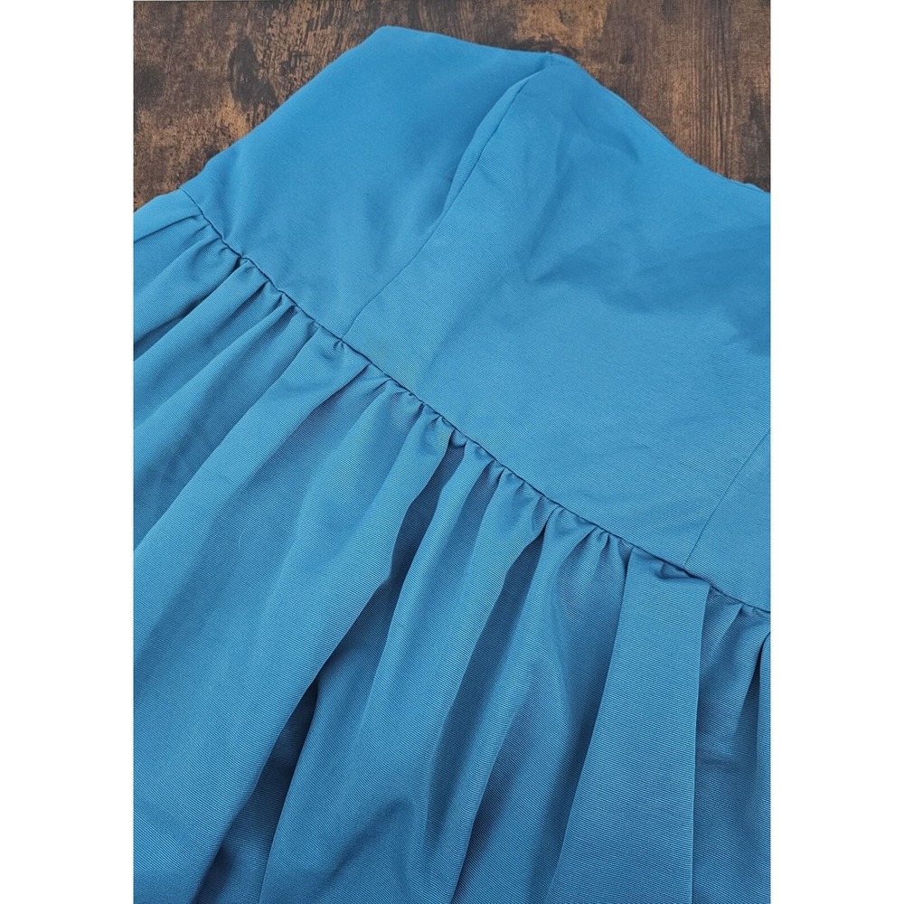 Davids Bridal Size 22 Blue‎ Dress Knee Length Sleevless Sweetheart Neckline